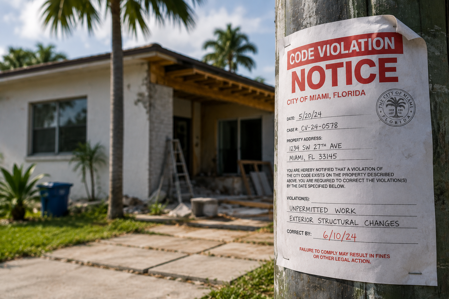 Got a Code Violation Notice in Florida? Here's What to Do
